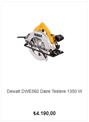 Dewalt DWE560 Daire Testere 1350 W