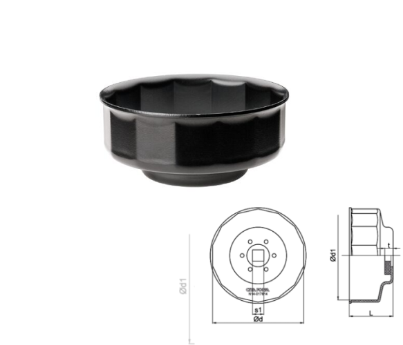 Ceta Form N14-019515 Tas Tipi Yağ Filtre Anahtarı 95 mm - 0