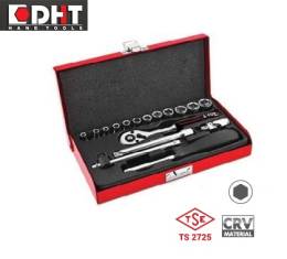 Dht 1/4'' Lokma Takımı 6 Köşe 17 Parça