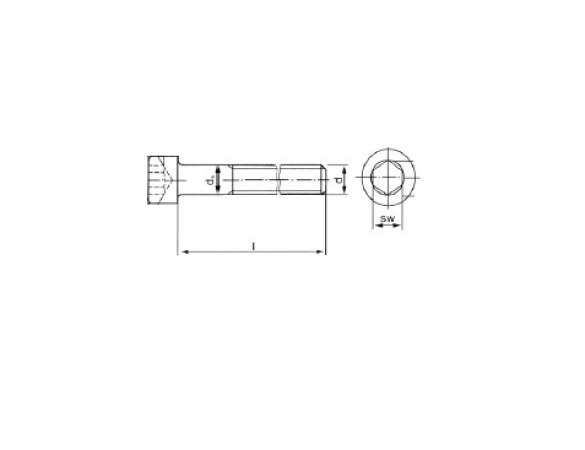 M12x70 İmbus Cıvata 8.8 Siyah (10 Adet) - 1